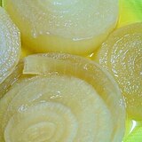 レンチンで！オニオンリングの煮浸し